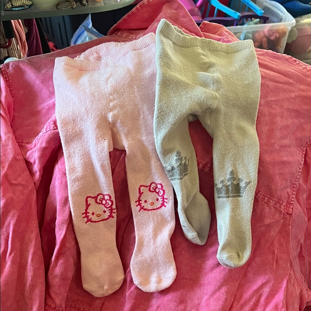 Hello Kitty Pink and Gray Kids Footies